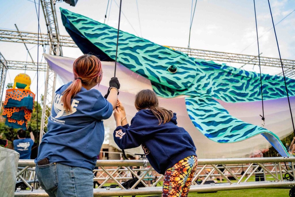 A 10-metre whale puppet is set to make a splash at the Arts Centre this summer
